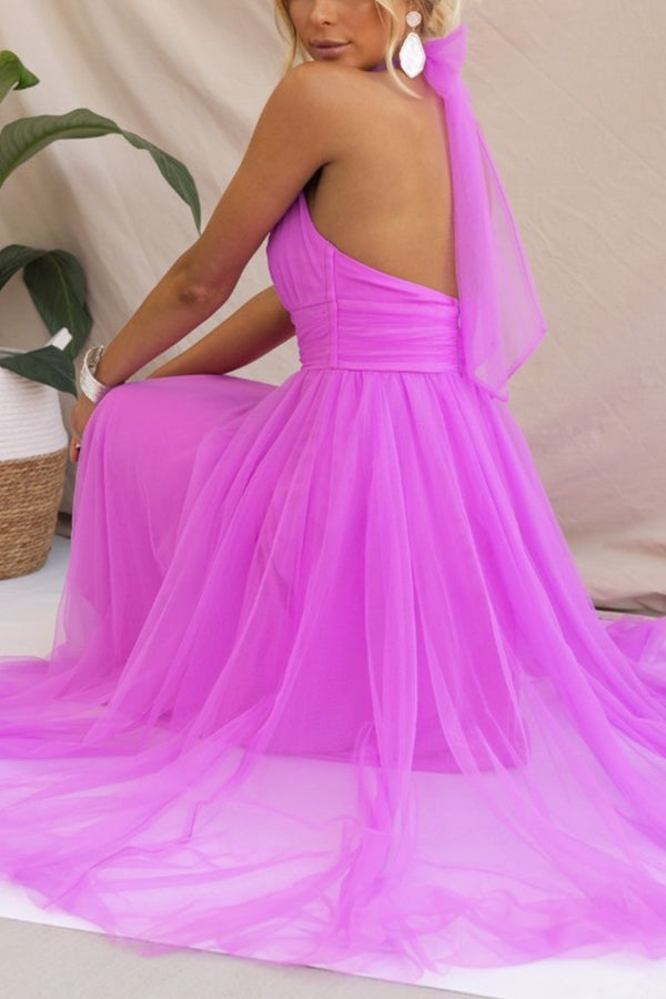 Tule Halterjurk – Bruiloft & Zomerse Gala's