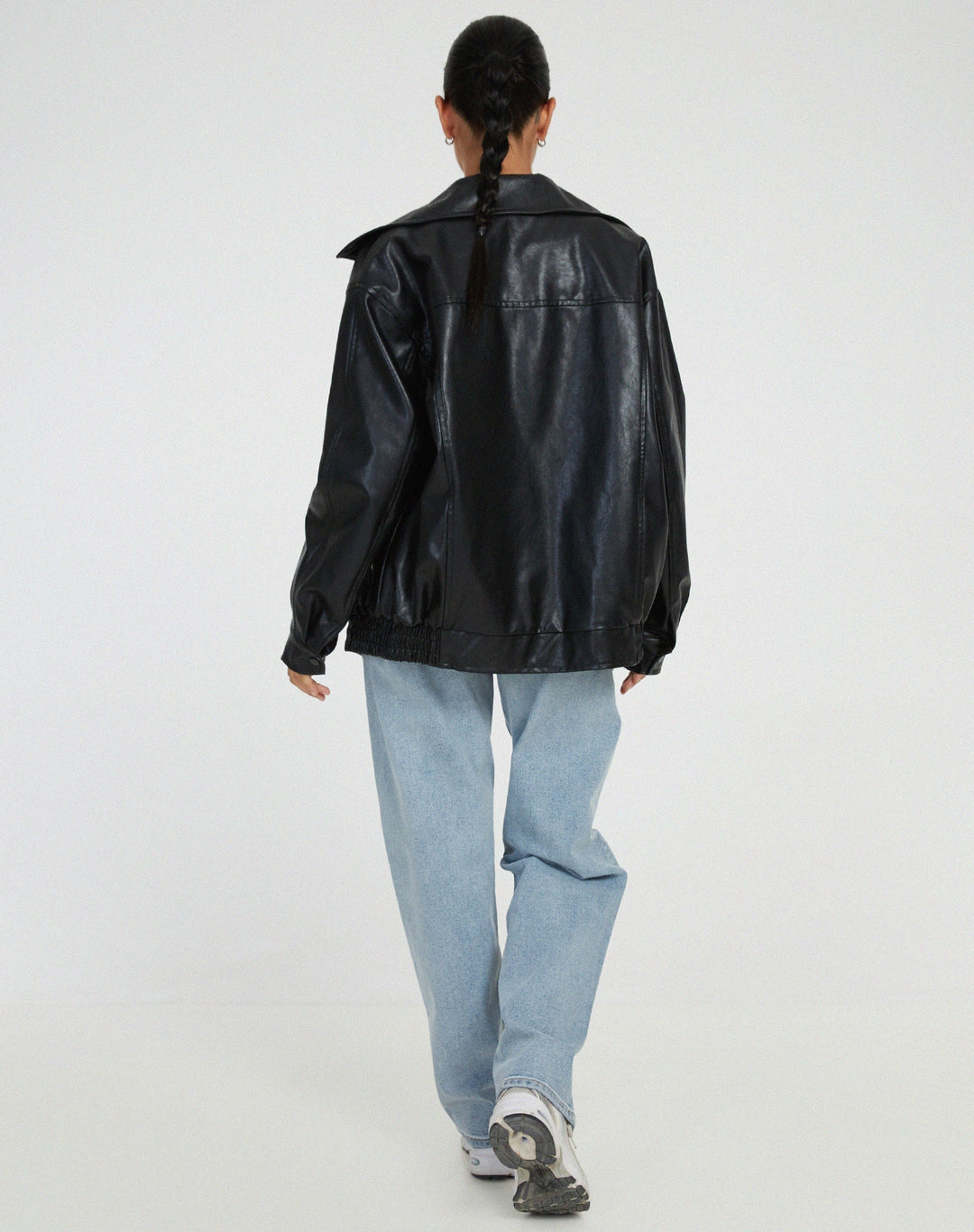 Oversized Leren Damesjas | Vrije tijd & Avond