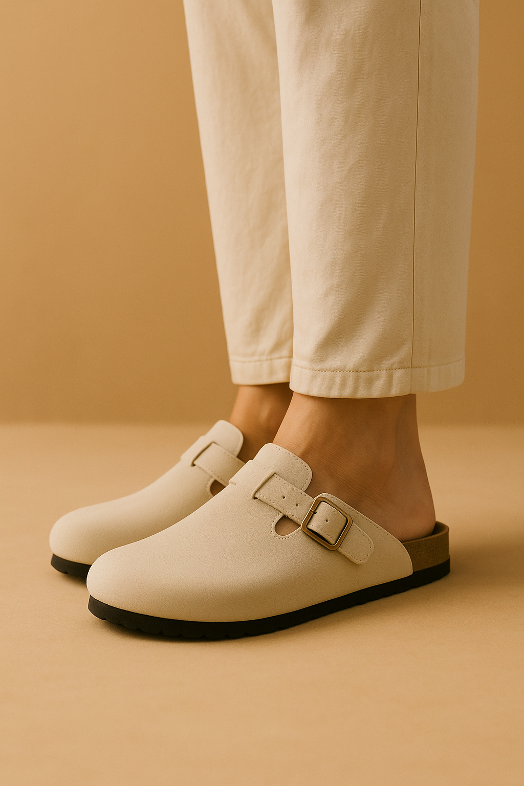 Suède Instap Clogs Met Kurkzool | Zomers & Stijlvol