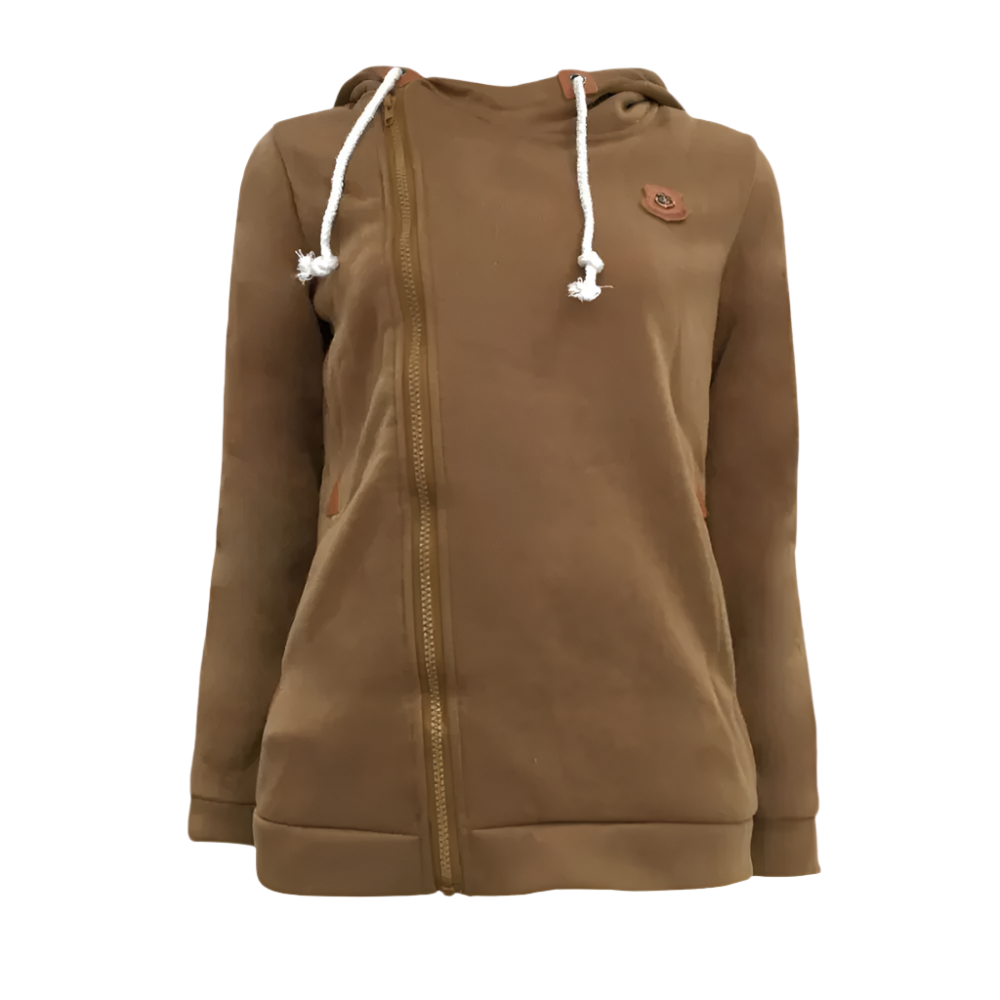 Dames Vest met Capuchon en Rits | Warm en Comfortabel