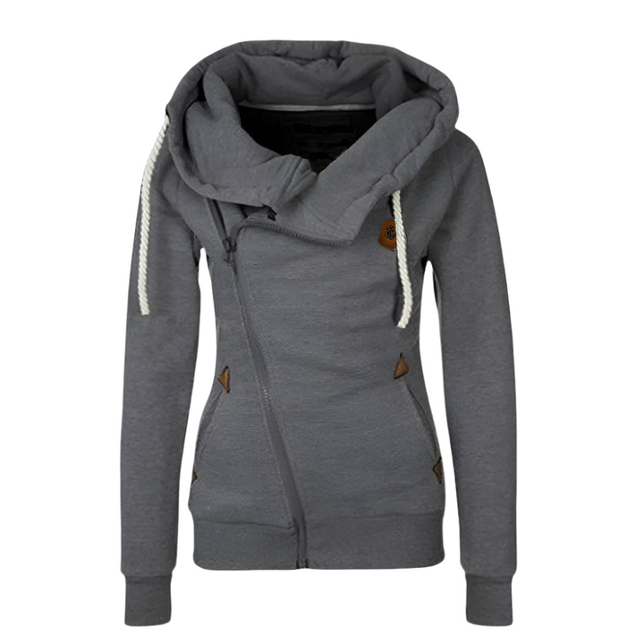Dames Vest met Capuchon en Rits | Warm en Comfortabel