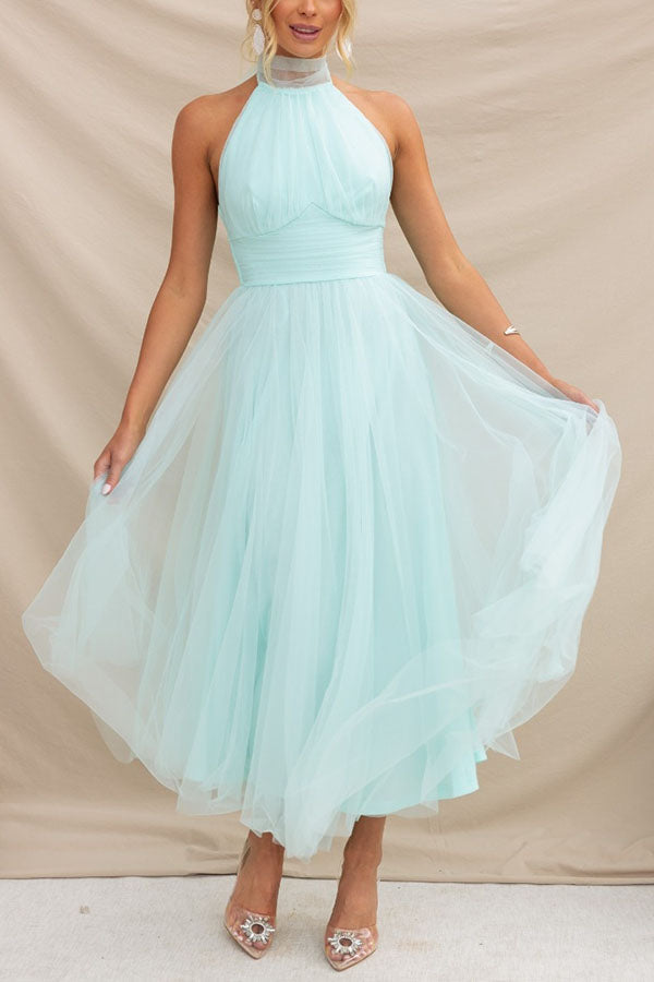 Tule Halterjurk – Bruiloft & Zomerse Gala's
