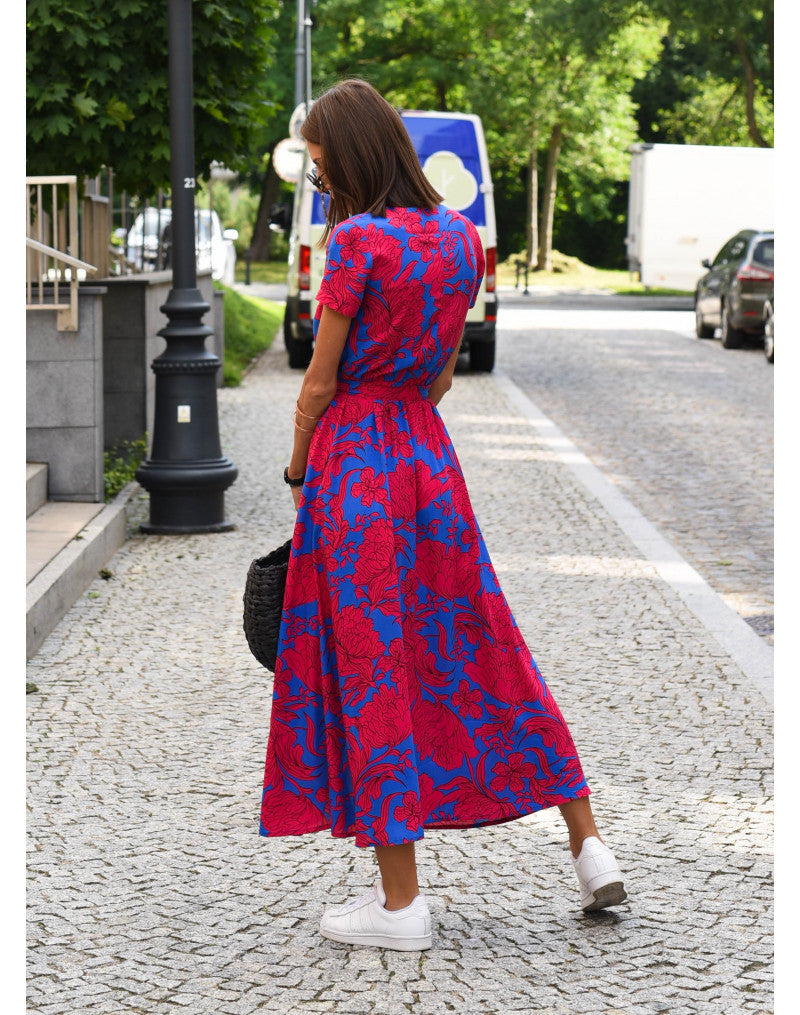 Elegante Maxi Jurk Met V-Hals – Lente & Zomer