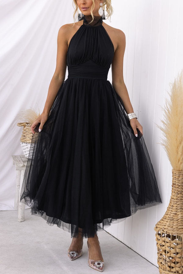 Tule Halterjurk – Bruiloft & Zomerse Gala's