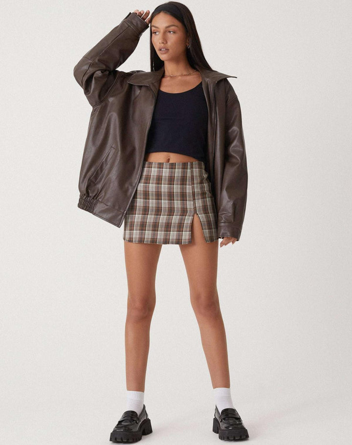 Oversized Leren Damesjas | Vrije tijd & Avond